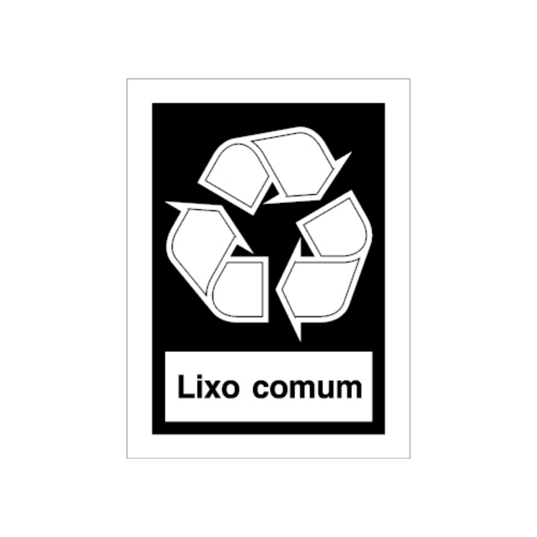Sinalética Informação Lixo Comum - CQ0058