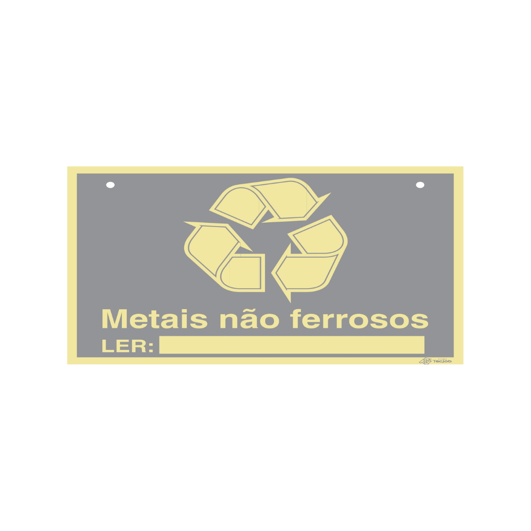 Sinalética Informação Identificação de Big Bags e Contentores Metais Não Ferrosos – IN1924