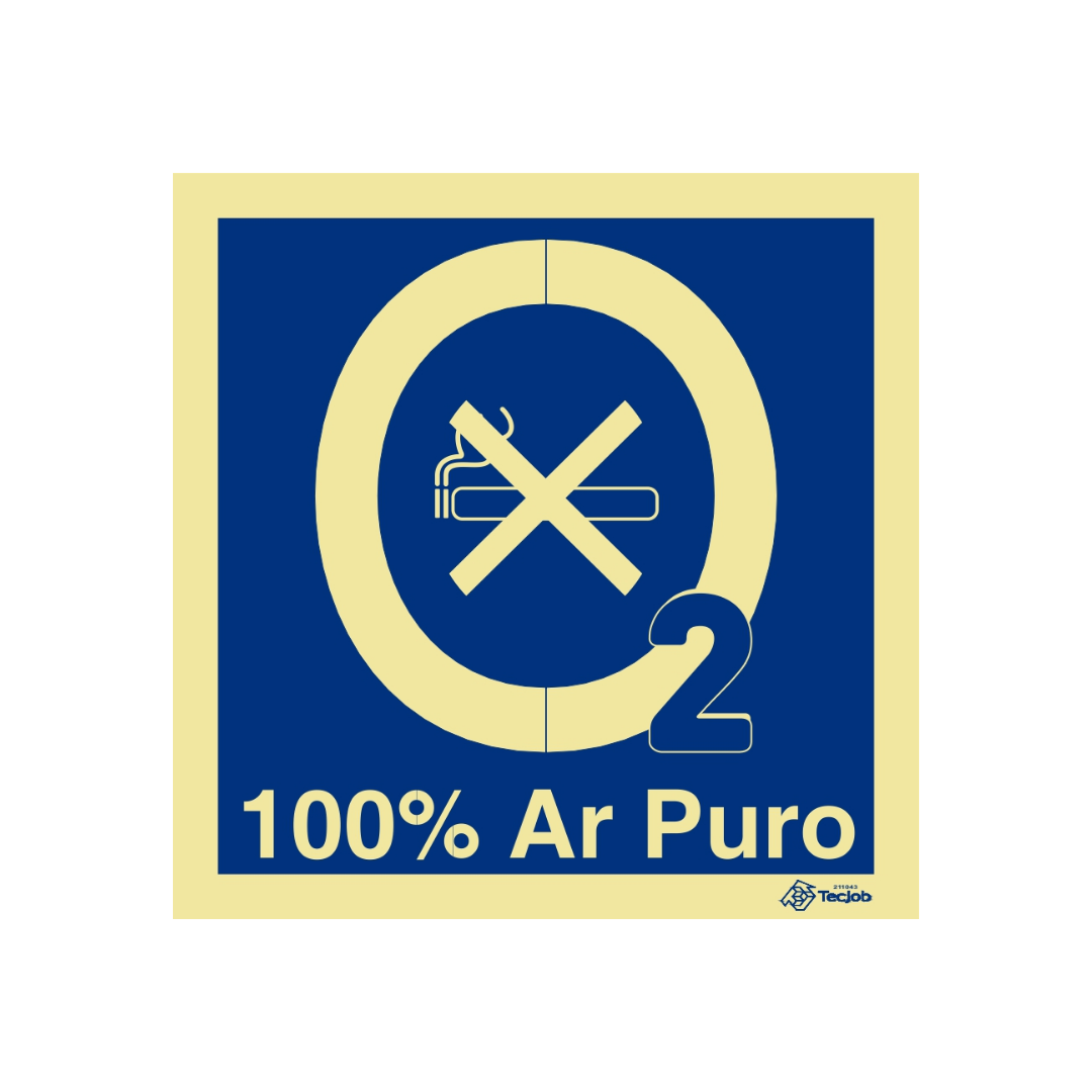 Sinalética Informação Tabagismo 100% Ar Puro – IN1949