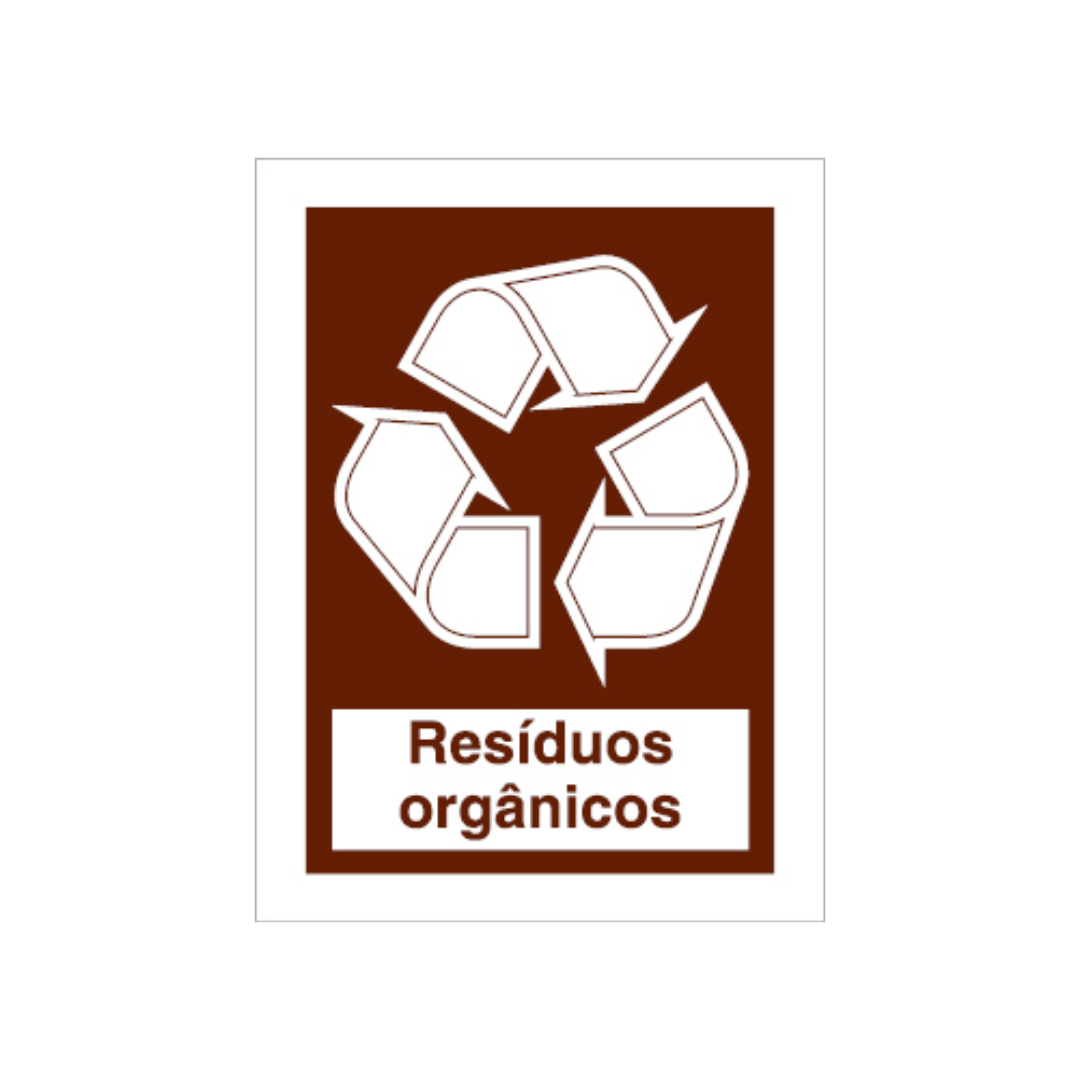 Sinalética Informação Resíduos Orgânicos - CQ0055