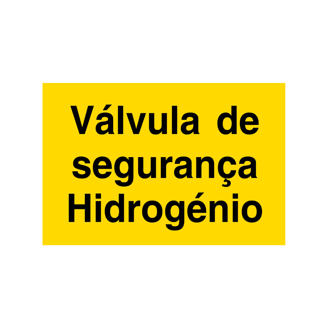 Sinalética Informação Painéis: Válvula de Segurança Hidrogénio – IN2005
