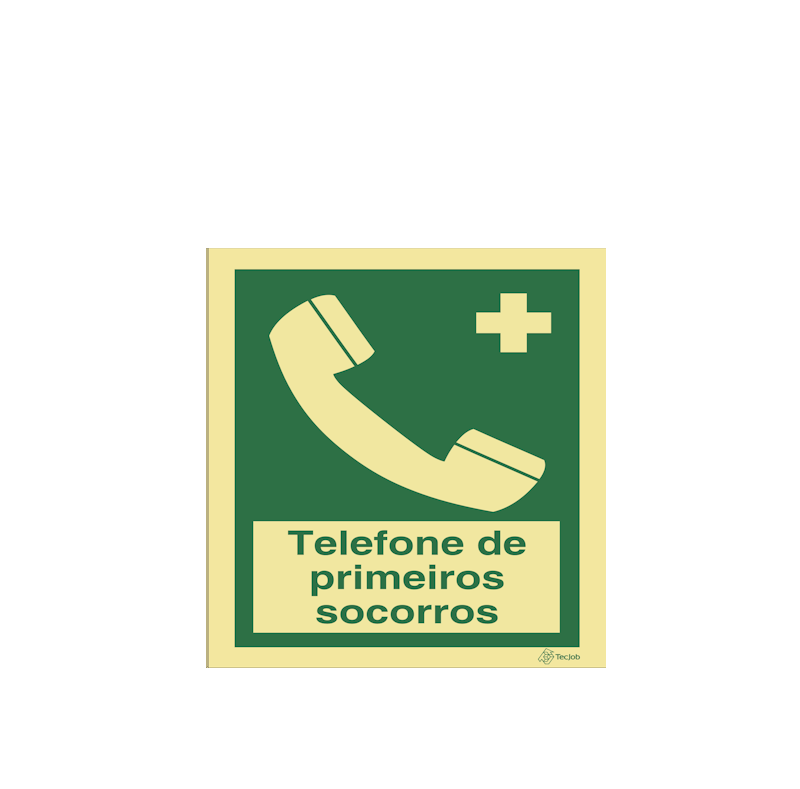 Sinalética Telefone de Primeiros Socorros - E0299