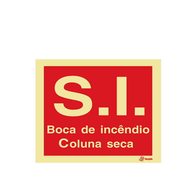 Sinalética S.I. Boca de Incêndio Coluna Seca - I0546