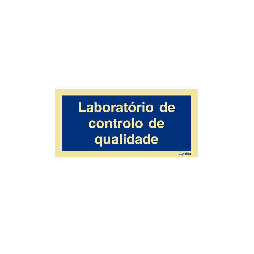 Sinal Laboratório de controlo de qualidade - IN0786