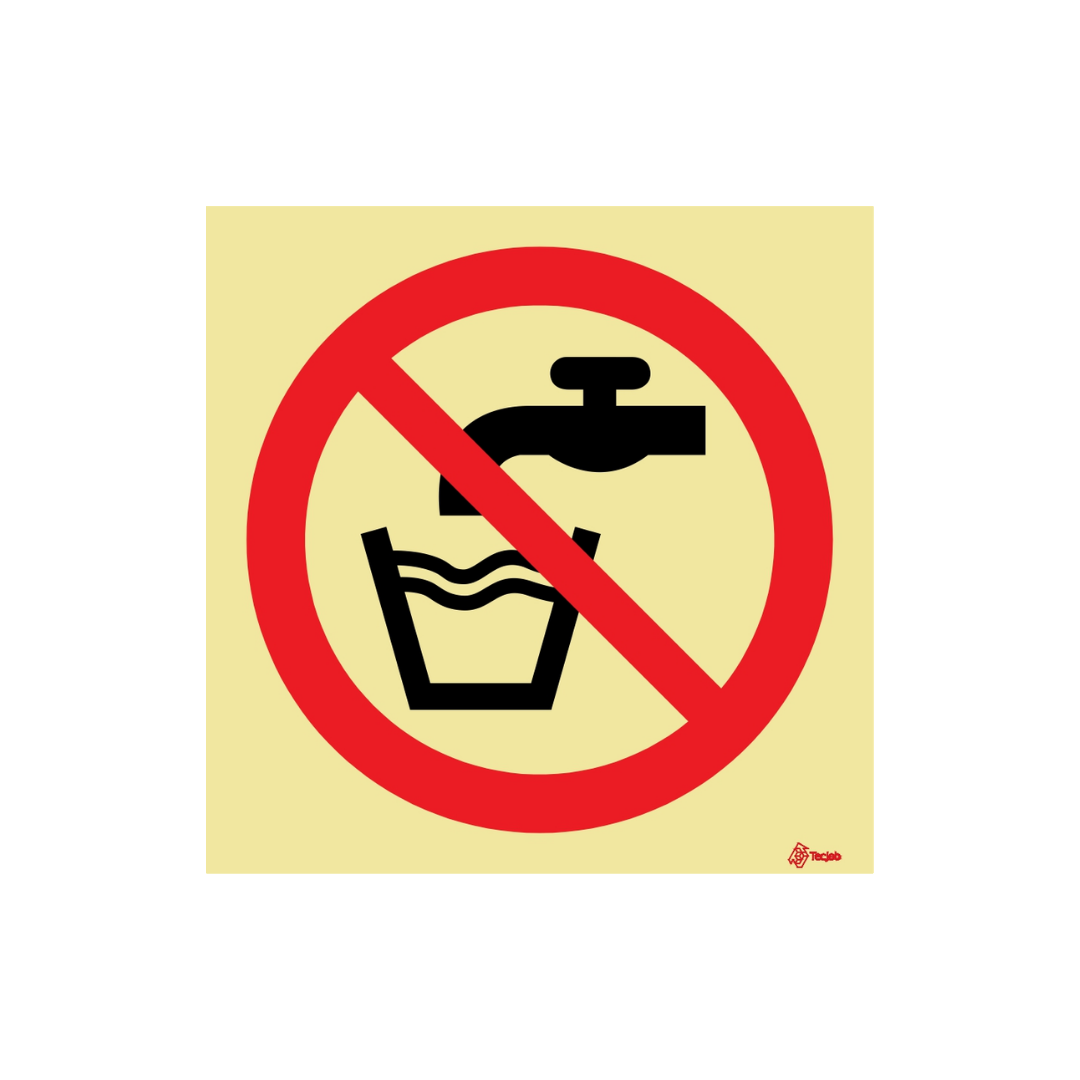 Sinalética Água Imprópria para Consumo – PR0283