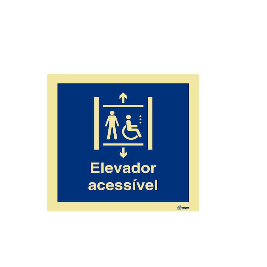 Sinalética Elevador Acessível – IN0180
