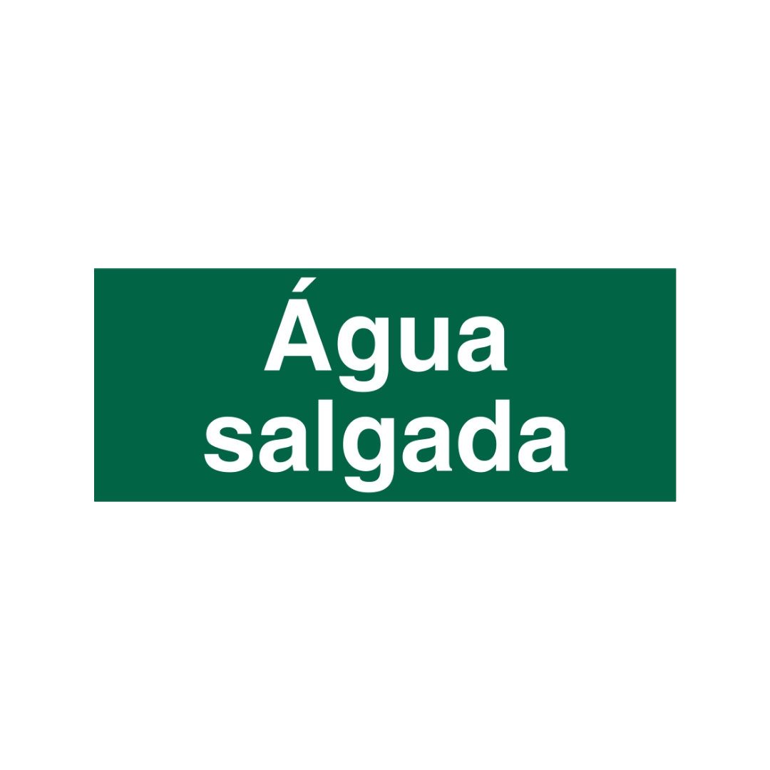 Sinalética Informação Água Salgada - IN1587