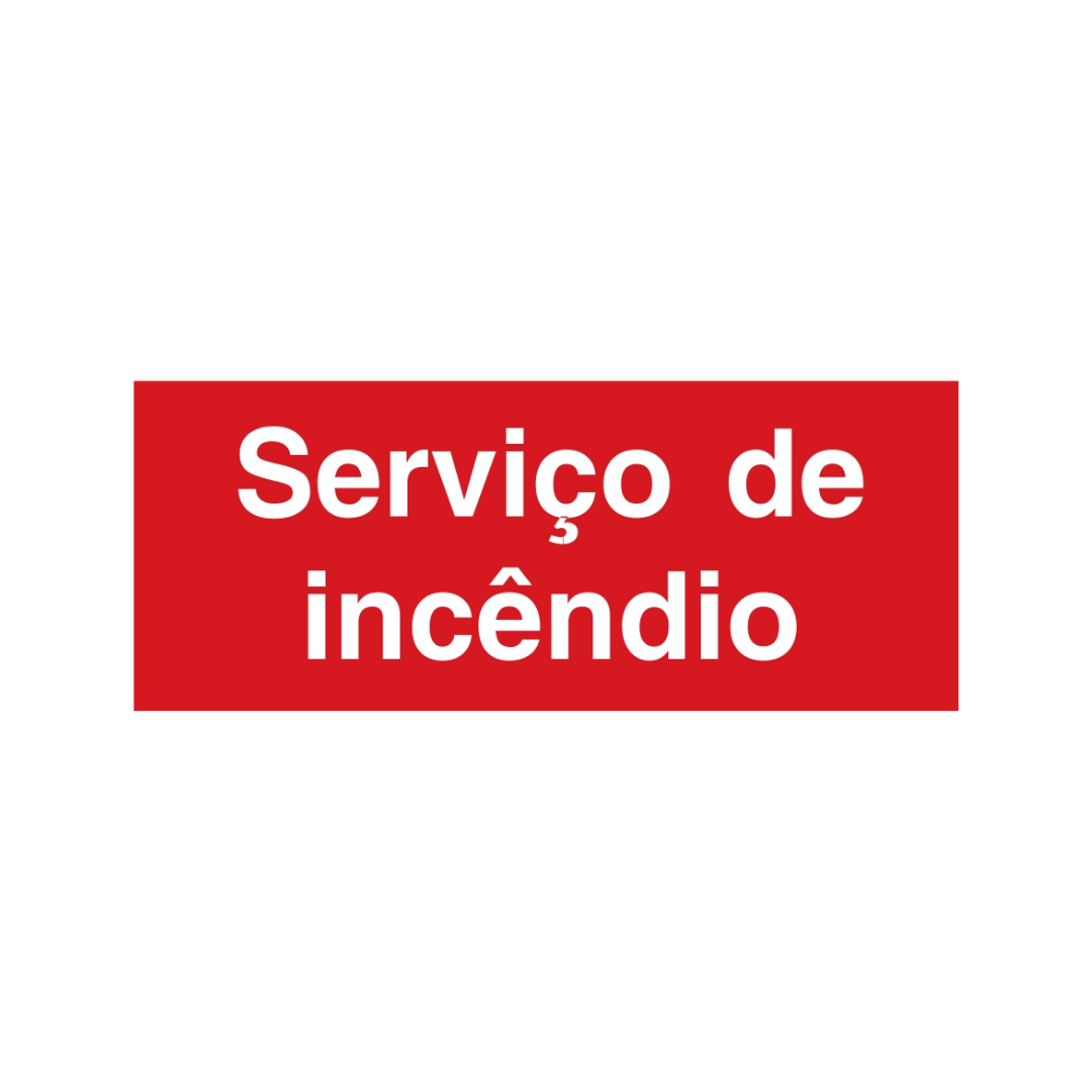 Sinalética Informação Serviço de Incêndio - IN1432