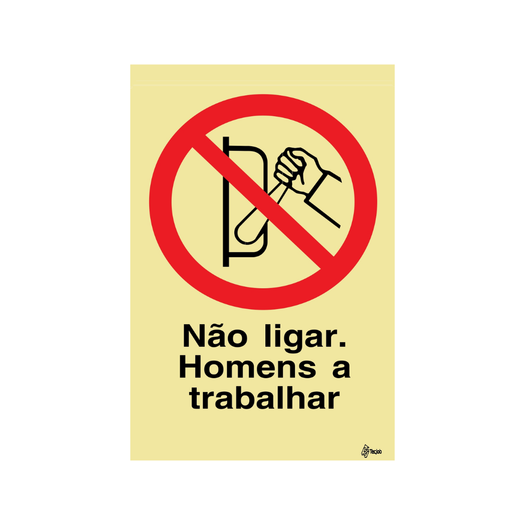 Sinalética Não Ligar. Homens a Trabalhar – PR0255