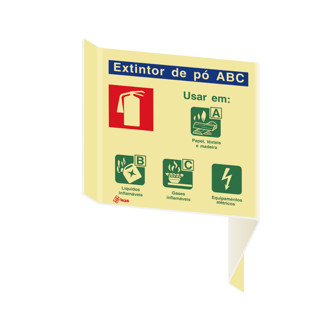 Sinalética Panorâmica Agente Extintor ABC – PA0135