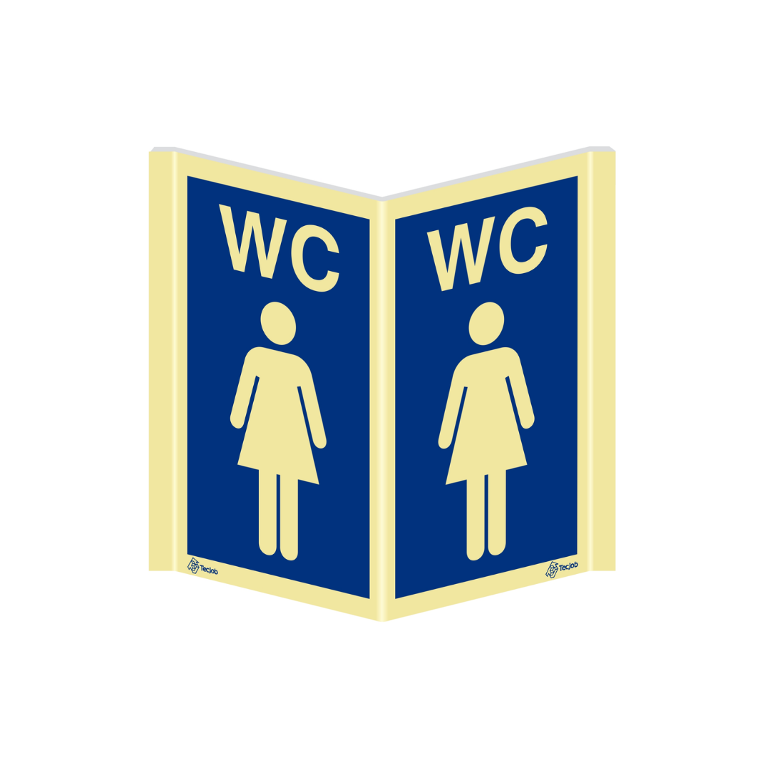 Sinalética Panorâmica WC Feminino – PA0181