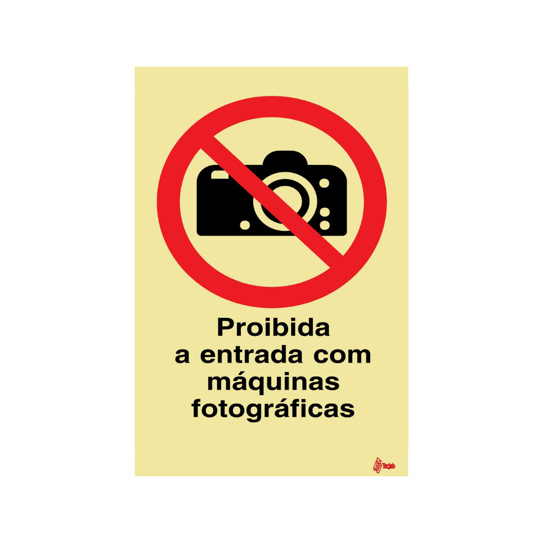 Sinalética Proibida a Entrada com Máquinas Fotográficas – PR0308