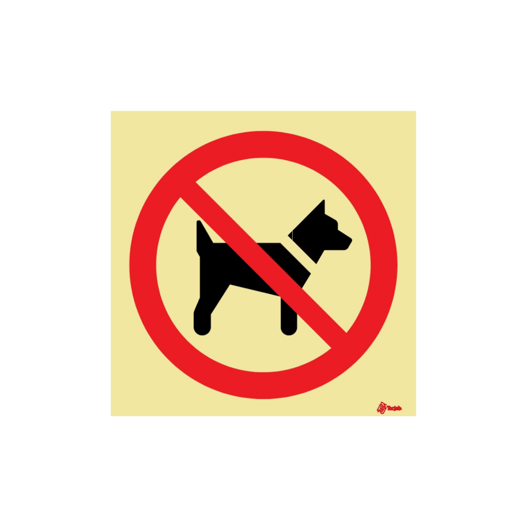 Sinalética Proibida a Entrada de Cães - PR0065