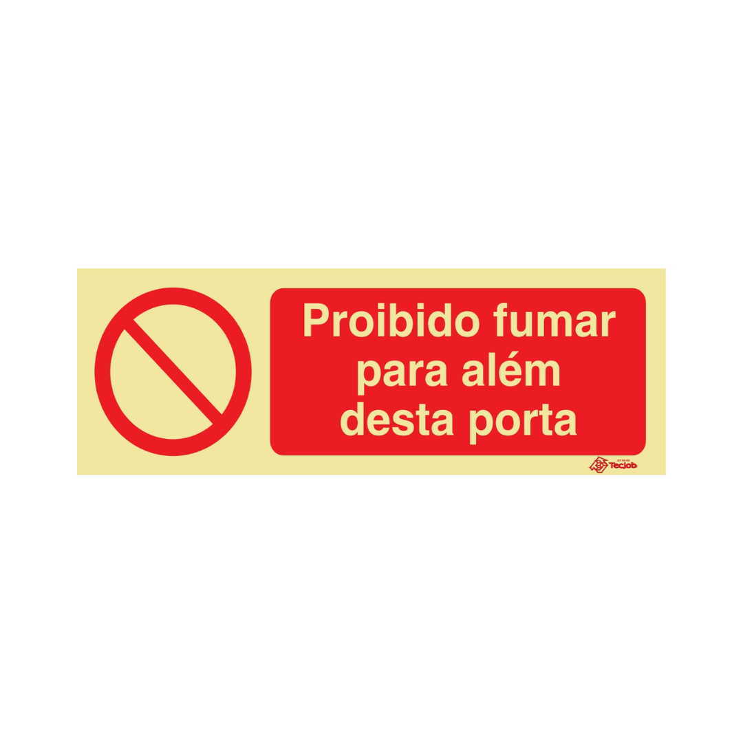Sinalética Proibido Fumar para Além desta Porta – PR0335