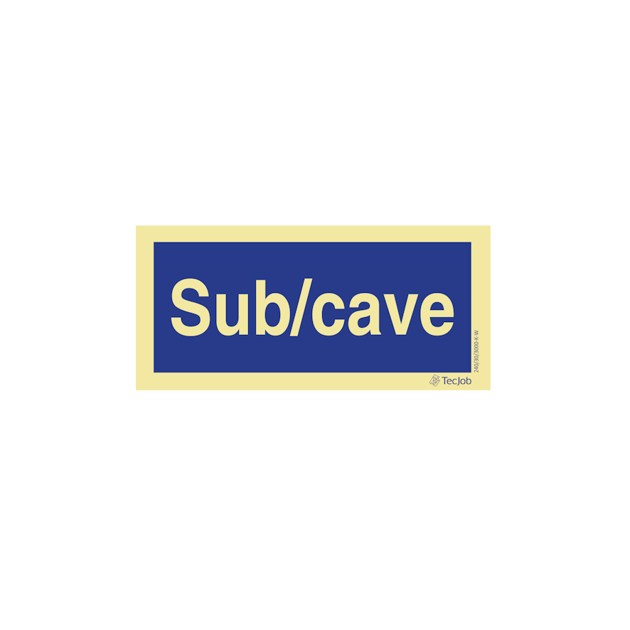 Sinalética Sub/Cave - IN0381