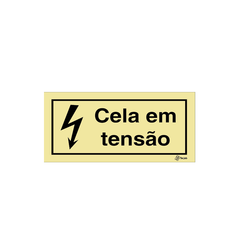 Sinalética Cela em Tensão - IS0431