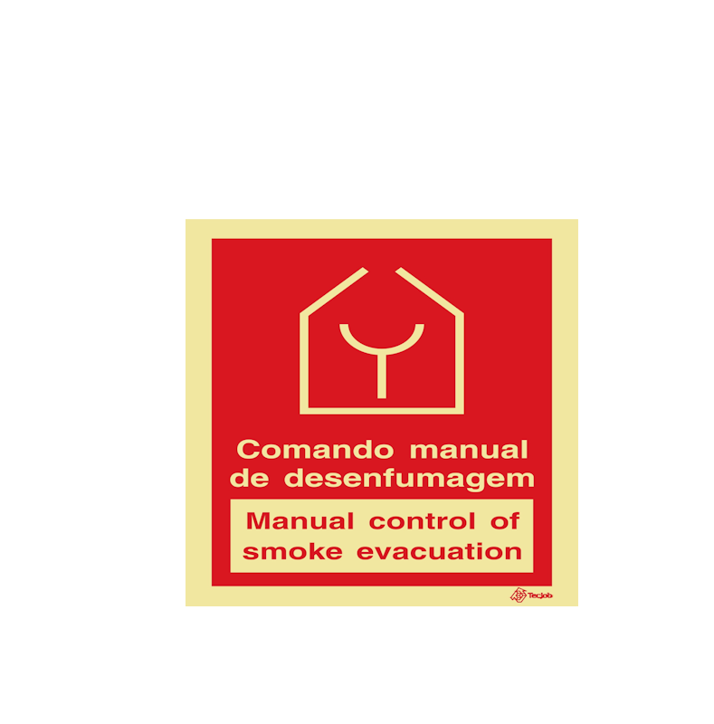 Sinalética Comando Manual de Desenfumagem/ Manual Control of Smoke Evacuation - I0314