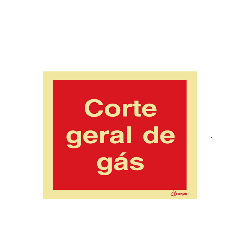 Sinalética Corte Geral de Gás - I0520
