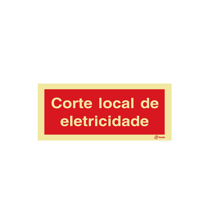 Sinalética Corte Local de Eletricidade - I0597