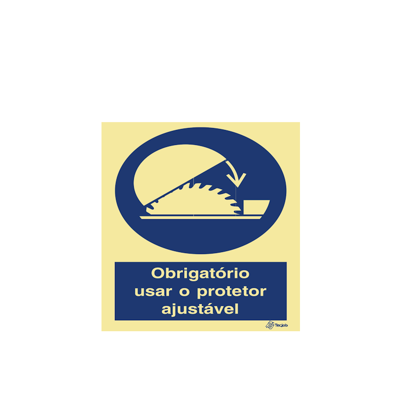 Sinalética Obrigatório Usar o Protetor Ajustável - OB0150