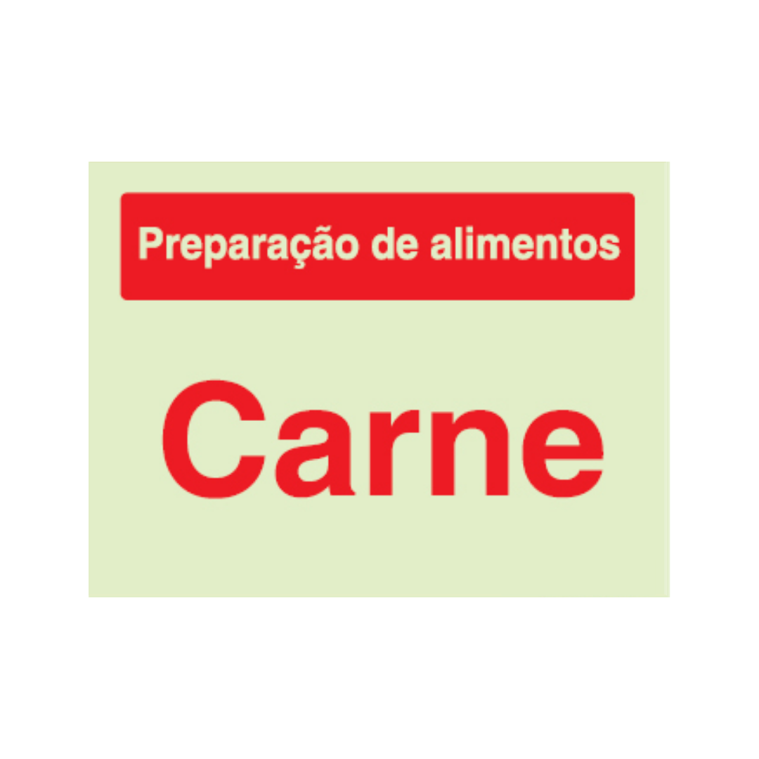 Sinalética Informação Contolo de Qualidade: Carne - CQ0036