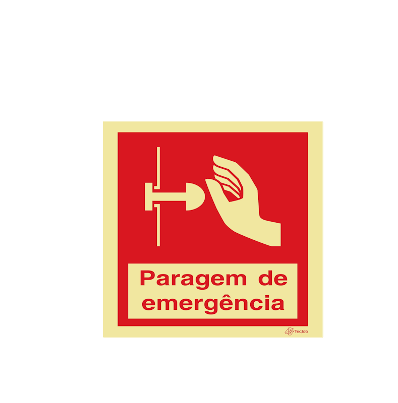 Sinalética Paragem de Emergência - I0325