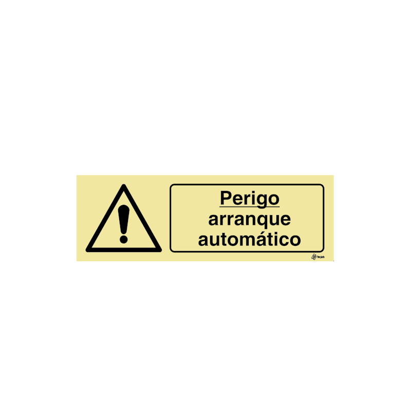Sinalética Perigo Arranque Automático - IS0407