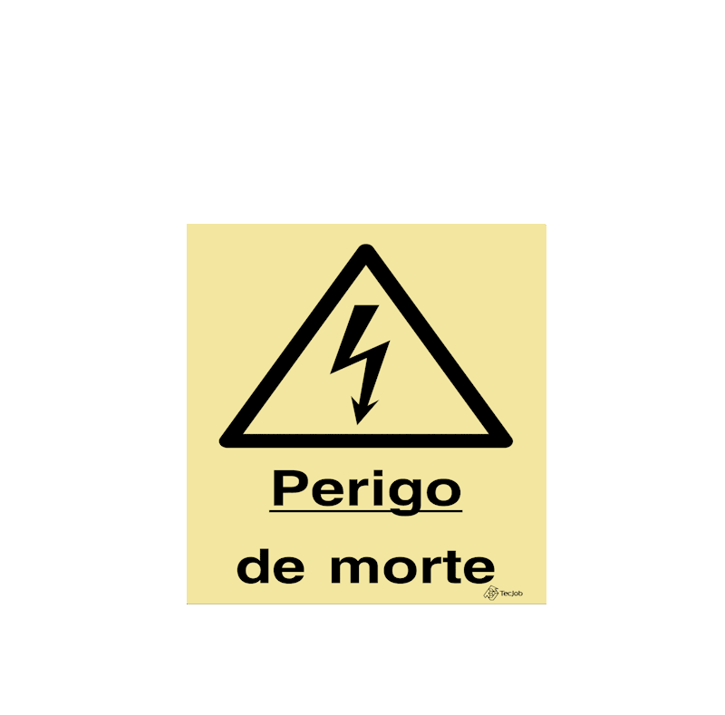 Sinalética Perigo de Morte com Texto – IS0144
