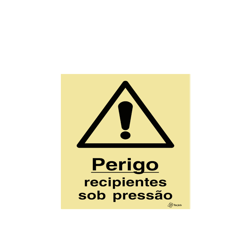 Sinalética Perigo Recipientes Sob Pressão - IS0486