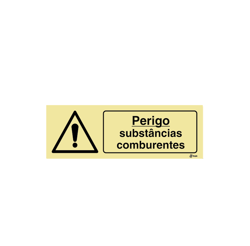 Sinalética Perigo Substâncias Comburentes - IS0416
