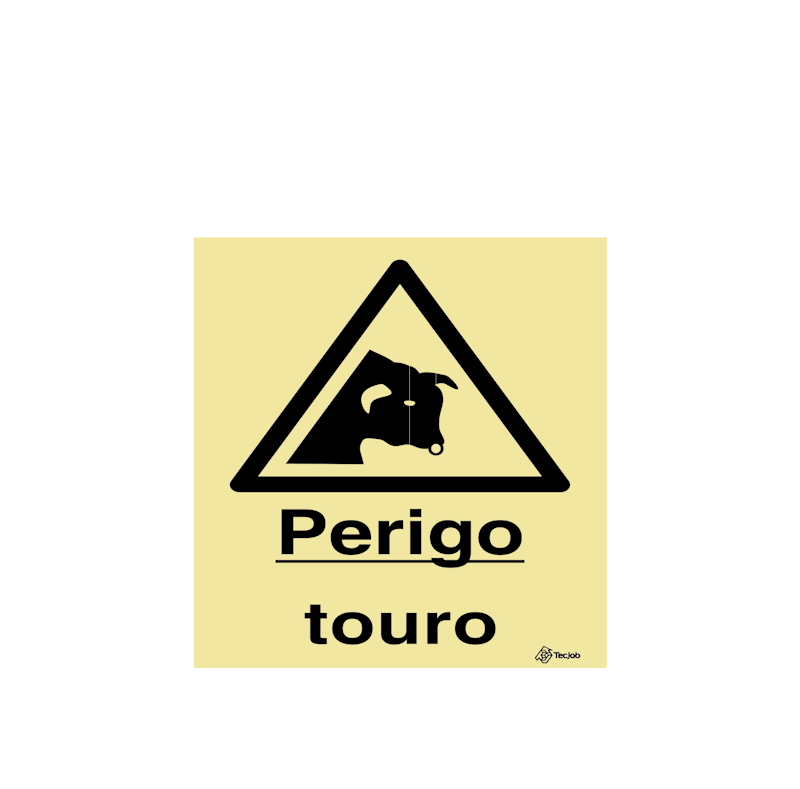Sinalética Perigo Touro - IS0348