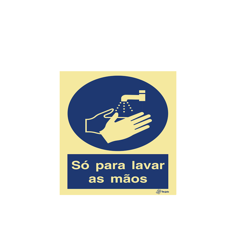 Sinalética Só para Lavar as Mãos - OB0199